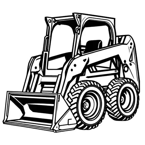 skid steer coloring picture|free coloring pages construction equipment.